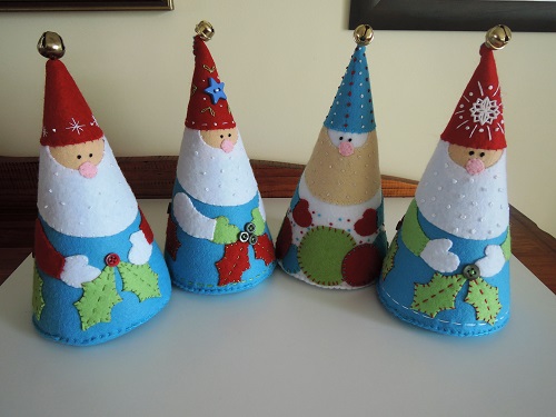 Sunburnt Quilts 2015 - Felt Santas