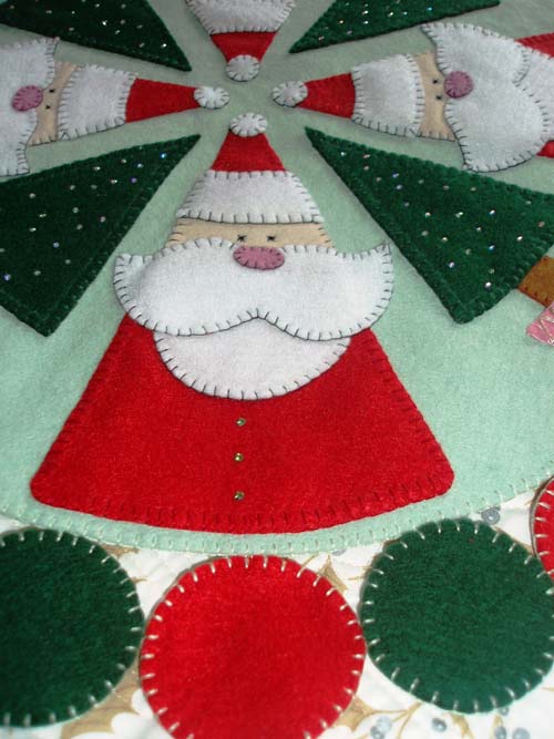 Felt Santa - Sunburnt Quilts