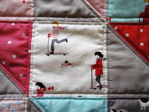 Sunburnt Quilts May 2015 - Sherbert Pips Baby Quilt (5)