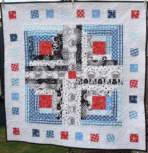 Sunburnt Quilts - Scrap Log Cabin 2016) (1)